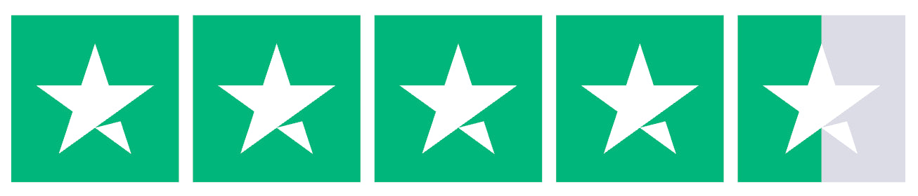 Utmerket 4,8 på Trustpilot